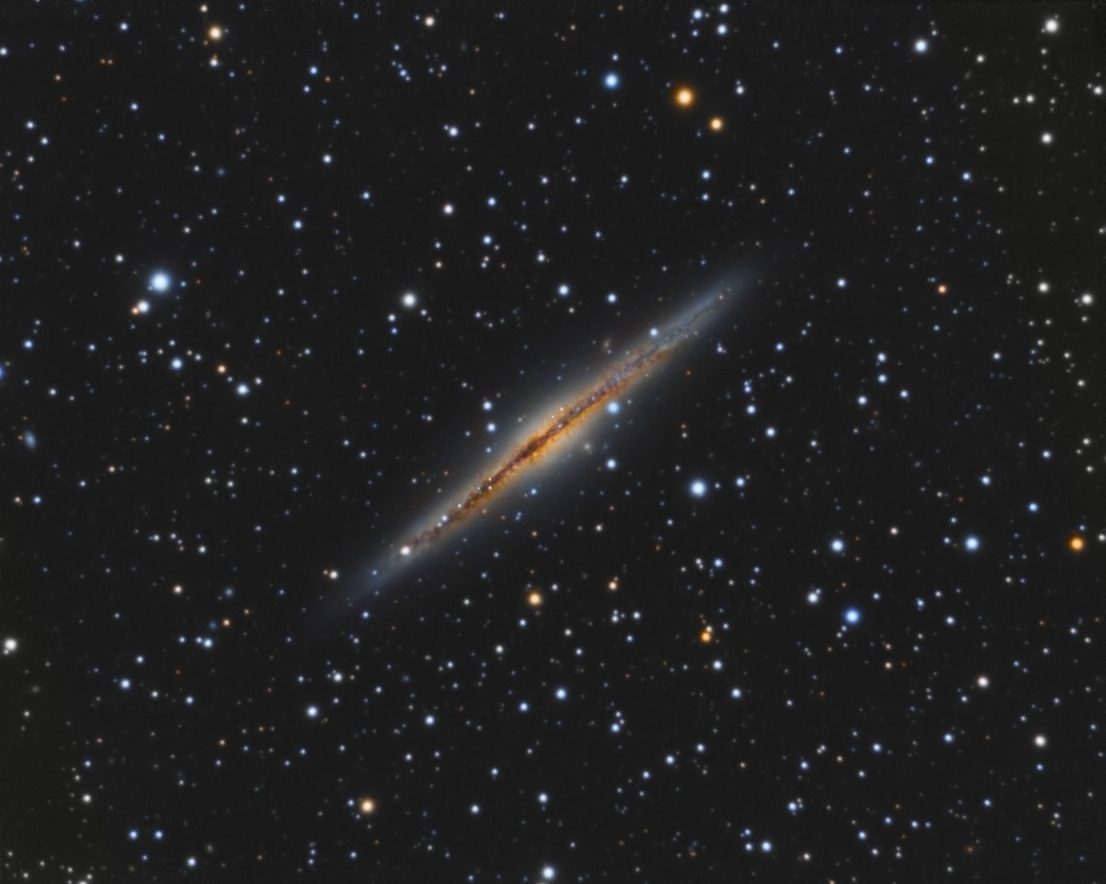 NGC891 Edge One Spiralgalaxie