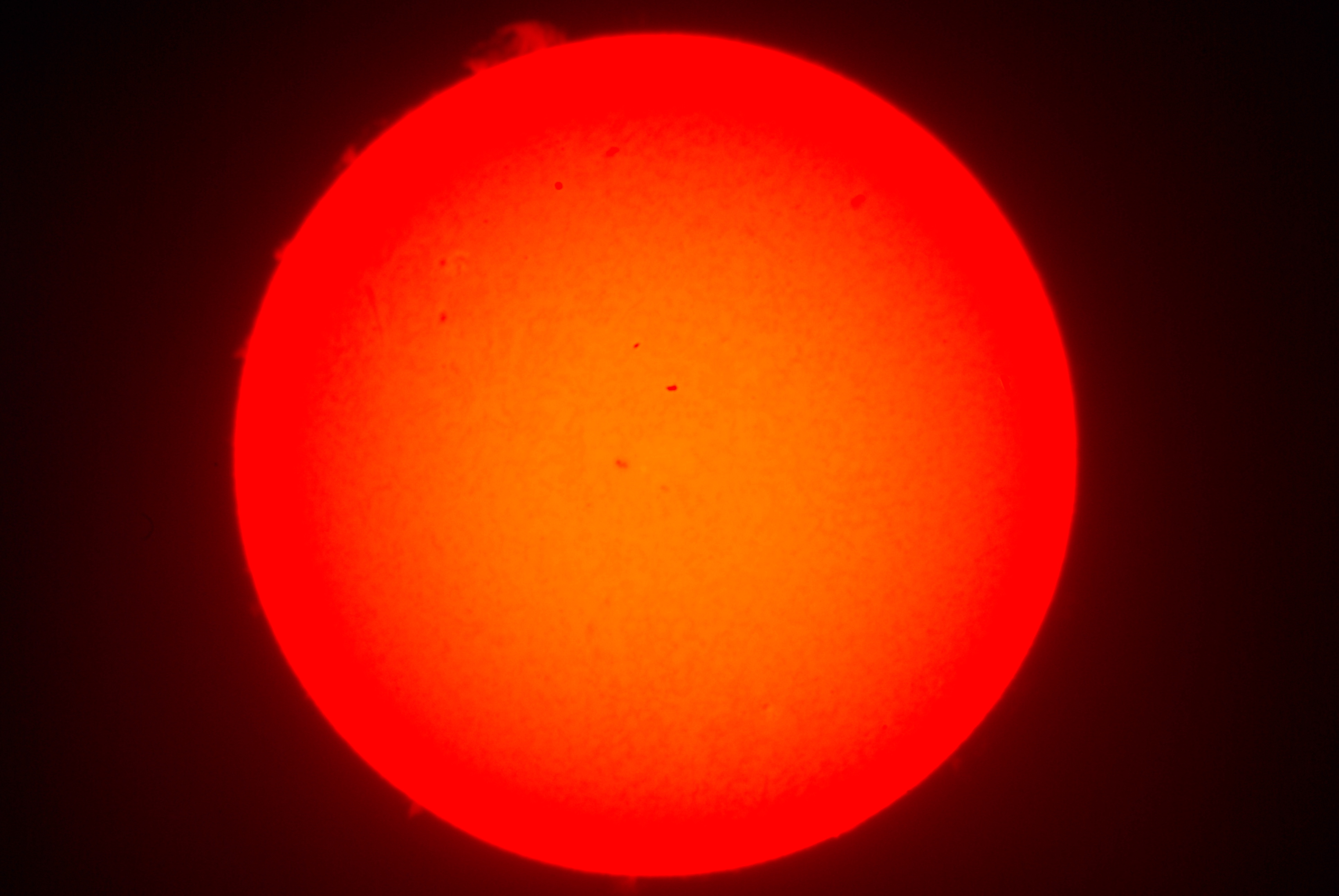 Sonnenaufnahme der Protuberanzen 03.05.14